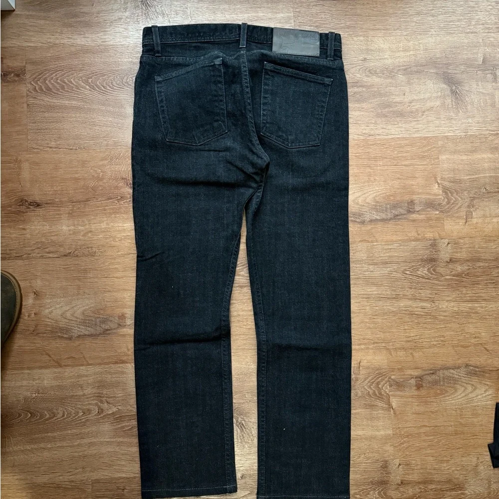Naked & Famous Denim Slim Straight Black Jeans